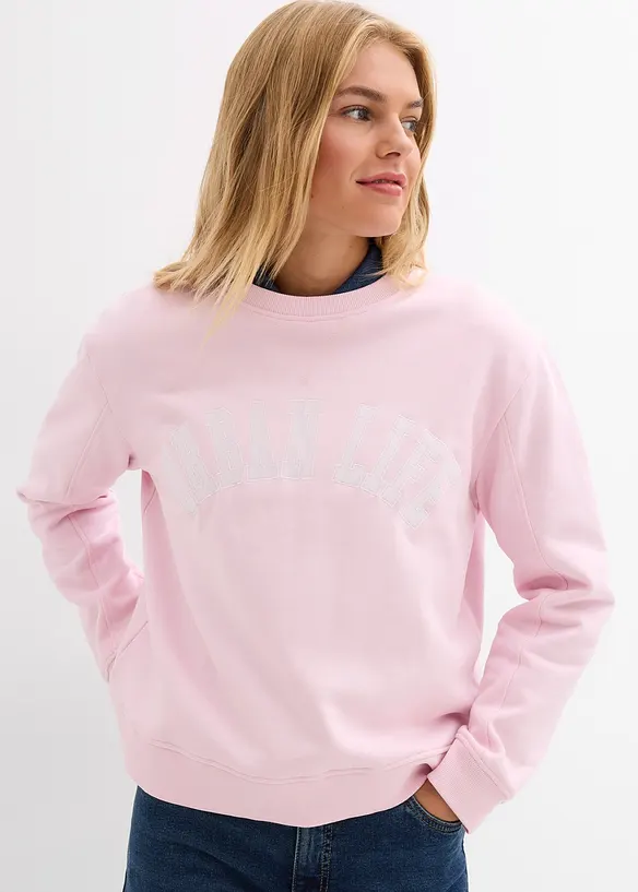 Sweat oversize 100% coton, bonprix