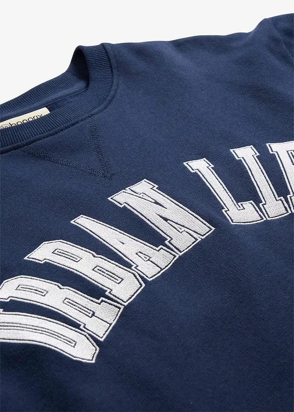 Sweat oversize 100% coton, bonprix