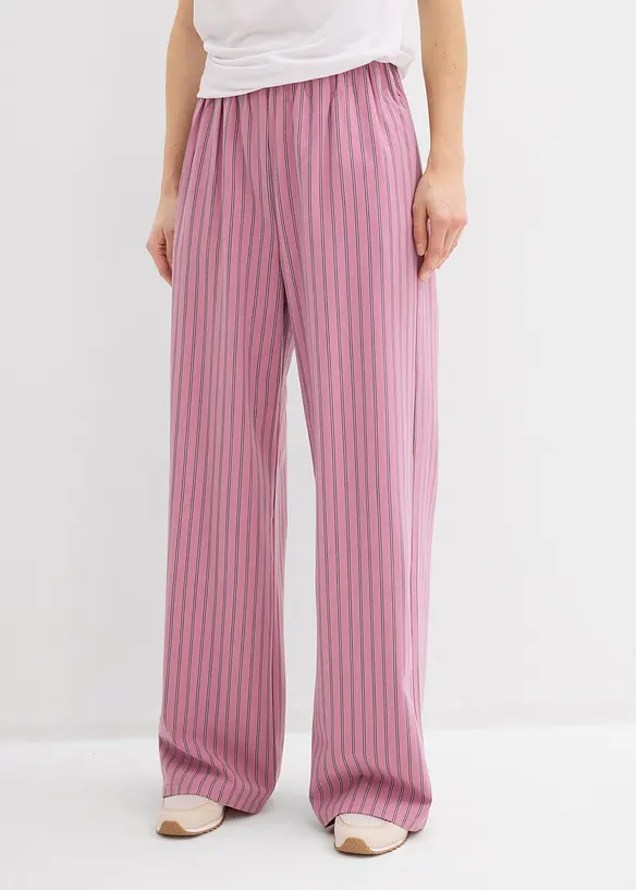 Pantalon fluide &agrave; taille &eacute;lastiqu&eacute;e, bonprix