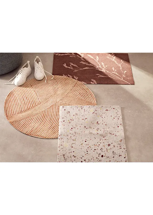 Paillasson lavable &agrave; motif floral, bonprix