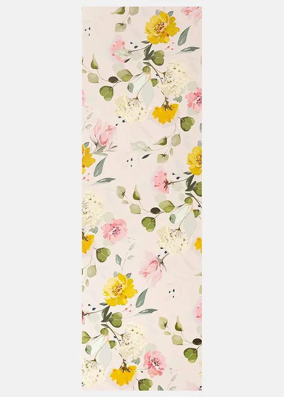 Paillasson lavable &agrave; imprim&eacute; floral, bonprix