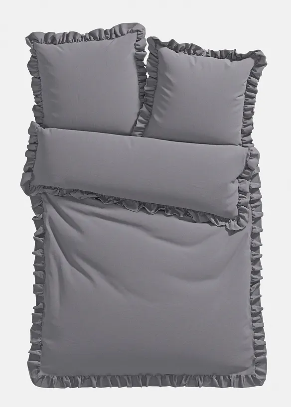 Parure de lit en linon avec volants, bonprix