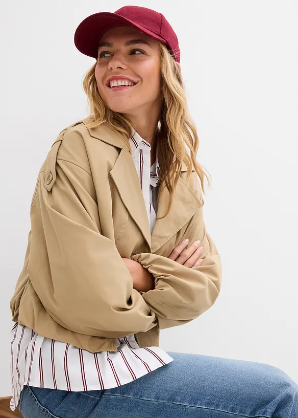 Veste trench courte, bonprix