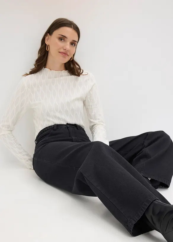 Pantalon en twill 100% coton, bonprix