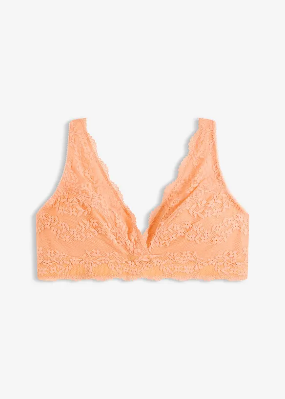 Soutien-gorge bralette confortable en coton et dentelle, bonprix