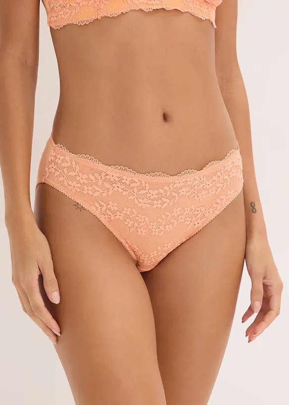 Slip en coton doux et dentelle, bonprix