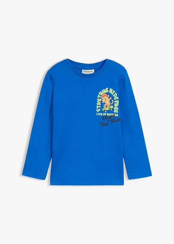 T-shirt manches longues 100% coton, bonprix