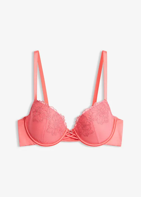 Soutien-gorge &agrave; coques avec dentelle florale, bonprix