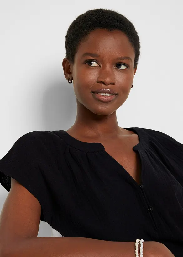 Blouse en gaze 100% coton, bonprix