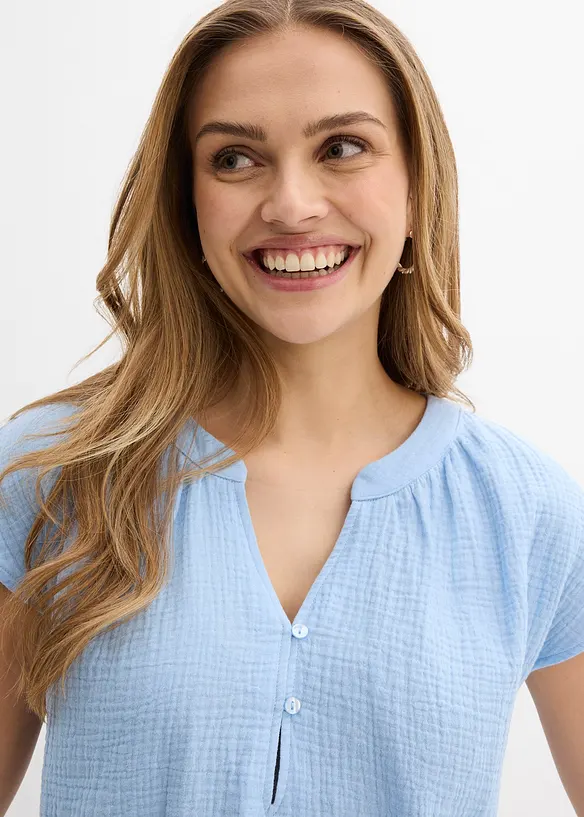 Blouse en gaze 100% coton, bonprix