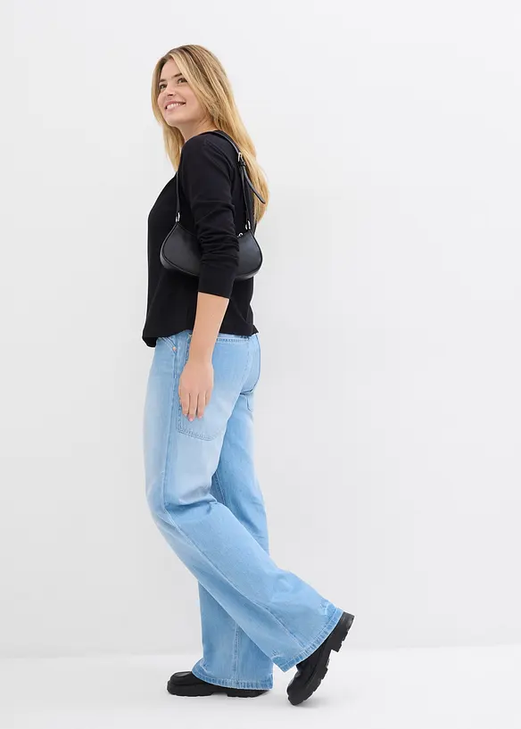 T-shirt manches longues 100% coton &eacute;pais, bonprix