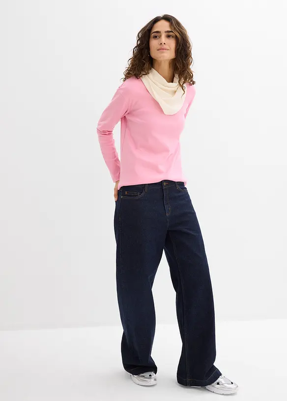 T-shirt manches longues 100% coton &eacute;pais, bonprix