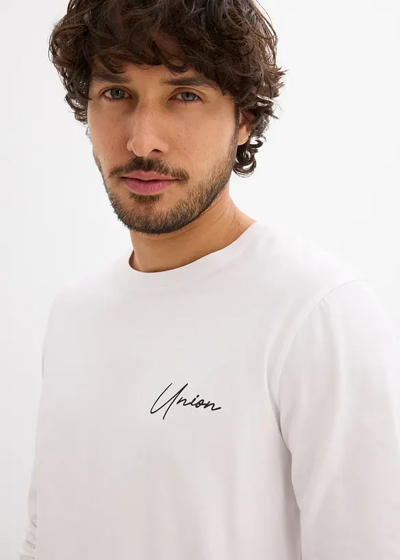 T-shirt manches longues extensible, slim, bonprix