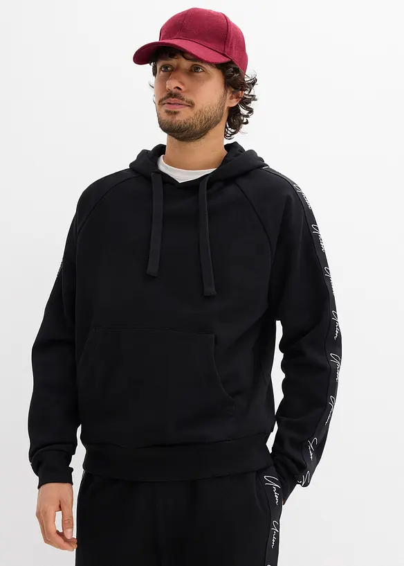 Sweat &agrave; capuche loose 100% coton, bonprix