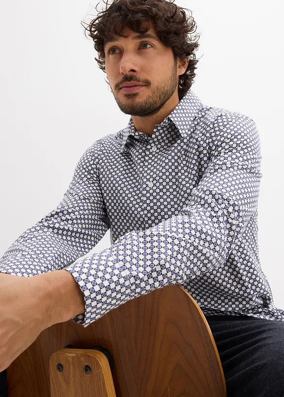 Chemise business 100% coton, moderne, bonprix