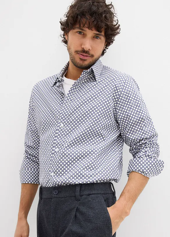 Chemise business 100% coton, moderne, bonprix