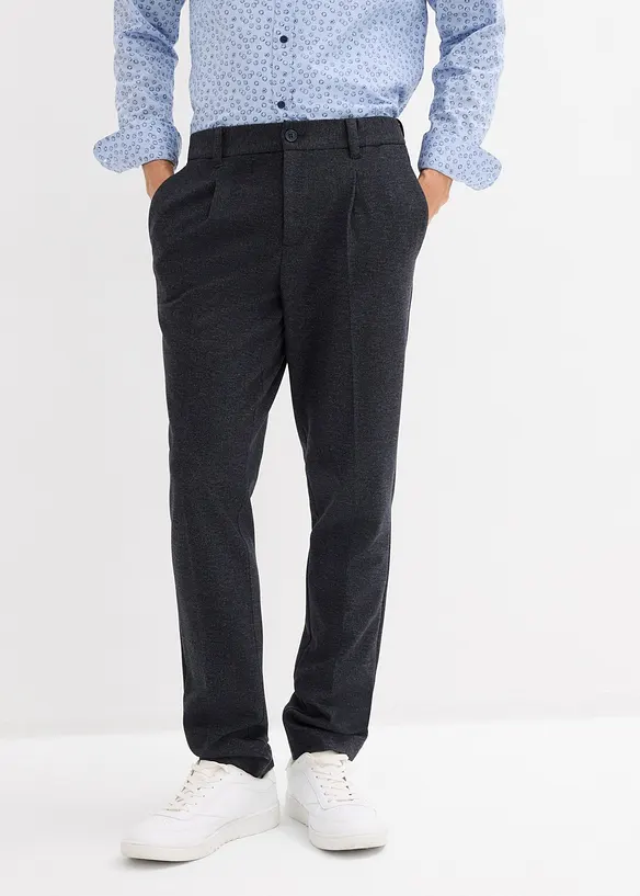 Pantalon regular &agrave; taille &eacute;lastiqu&eacute;e, confortable et extensible, bonprix