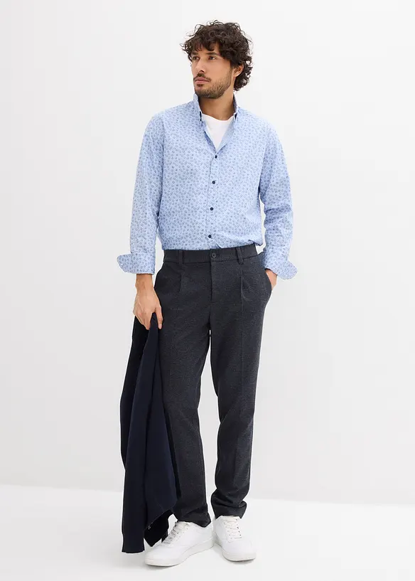 Pantalon regular &agrave; taille &eacute;lastiqu&eacute;e, confortable et extensible, bonprix