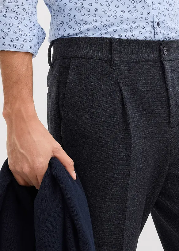Pantalon regular &agrave; taille &eacute;lastiqu&eacute;e, confortable et extensible, bonprix