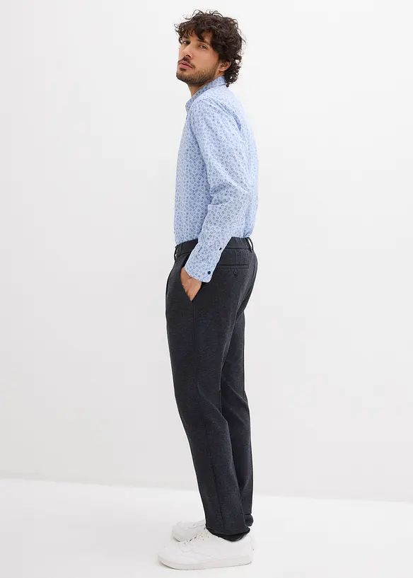 Pantalon regular &agrave; taille &eacute;lastiqu&eacute;e, confortable et extensible, bonprix