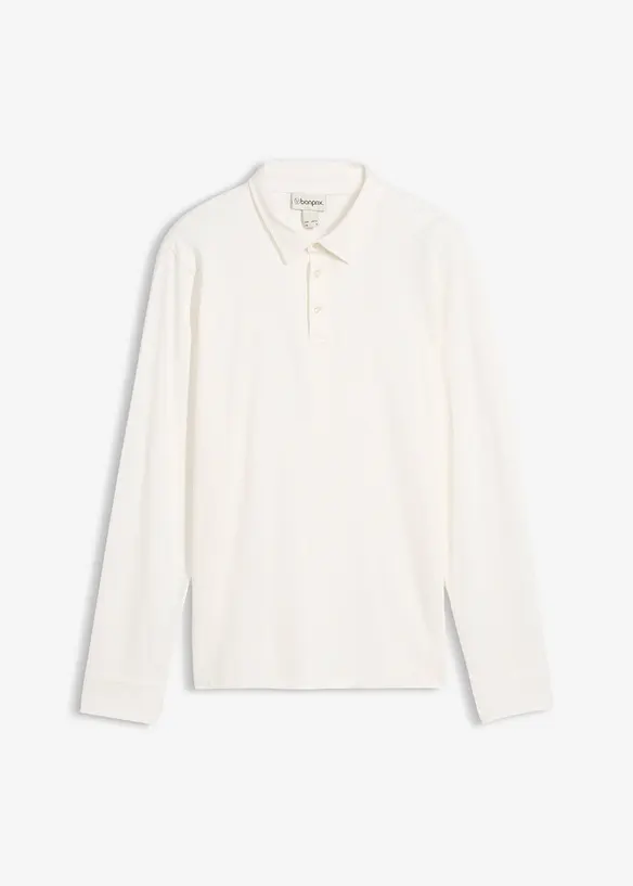 Polo manches longues en coton ultra doux, regular, bonprix