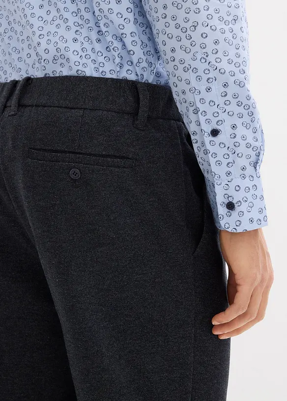 Pantalon regular &agrave; taille &eacute;lastiqu&eacute;e, confortable et extensible, bonprix