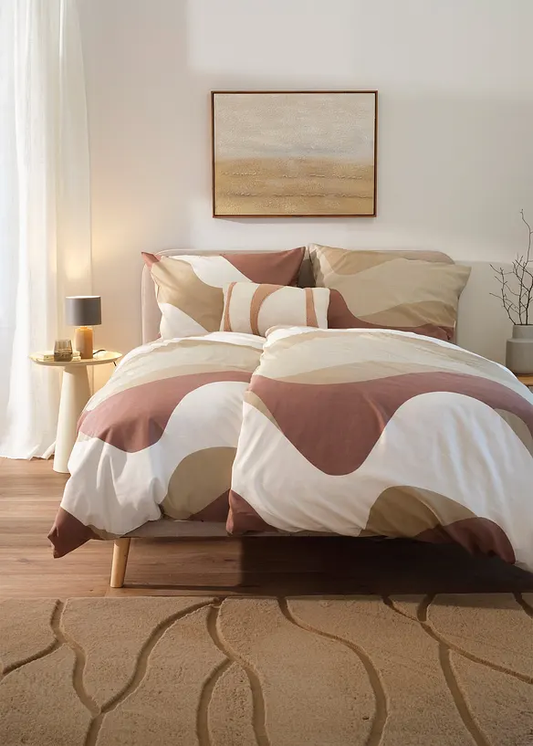 Parure de lit &agrave; motif graphique, bonprix