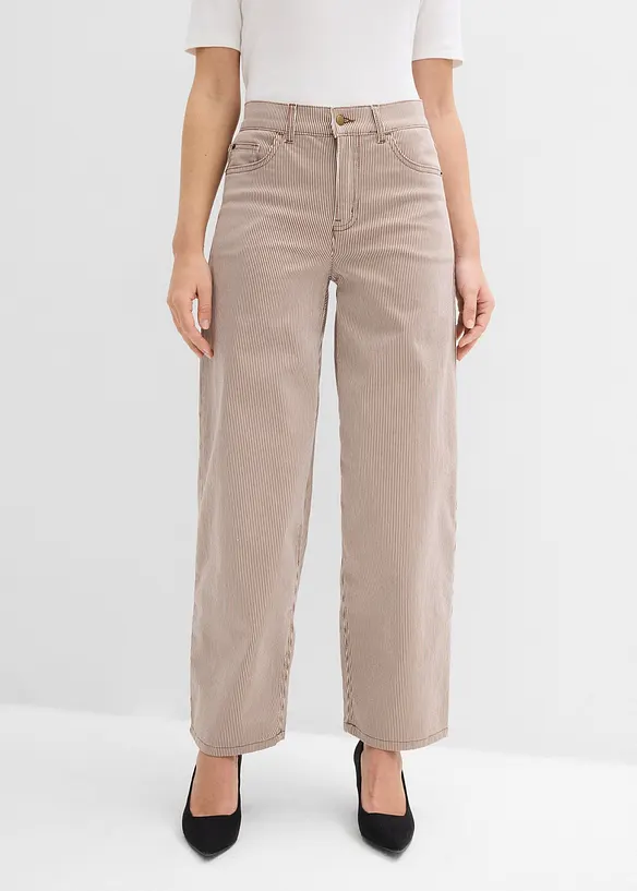 Pantalon ballon &agrave; rayures, bonprix