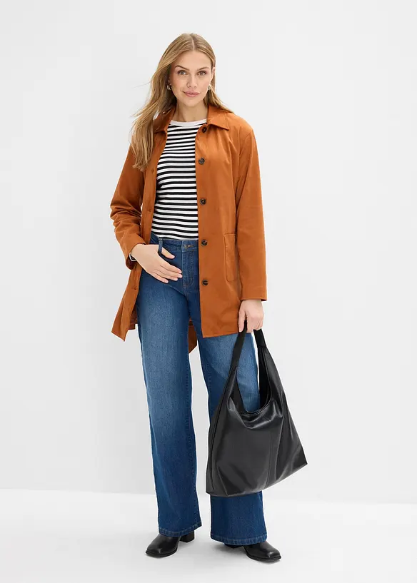 Manteau court avec ceinture, bonprix