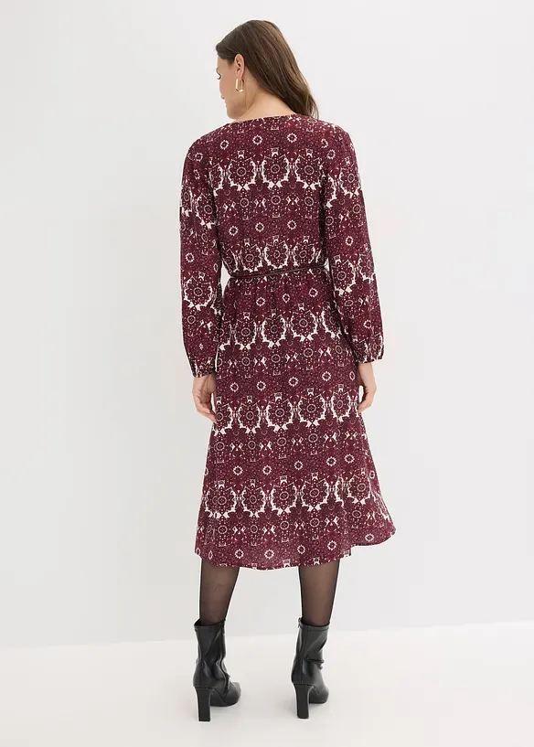 Robe midi en mati&egrave;re douce, bonprix