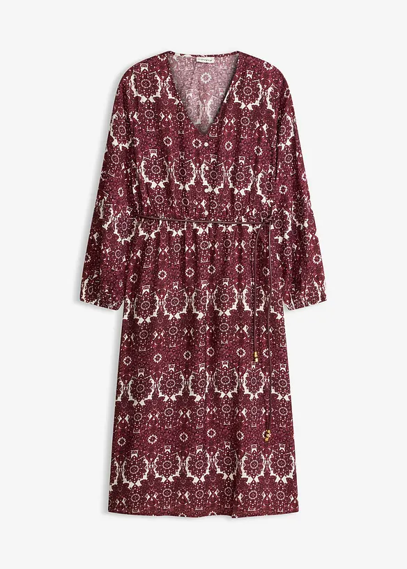 Robe midi en mati&egrave;re douce, bonprix