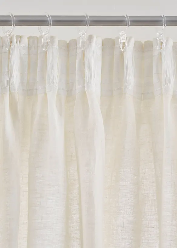 Rideau en lin et coton (1 pce), bonprix