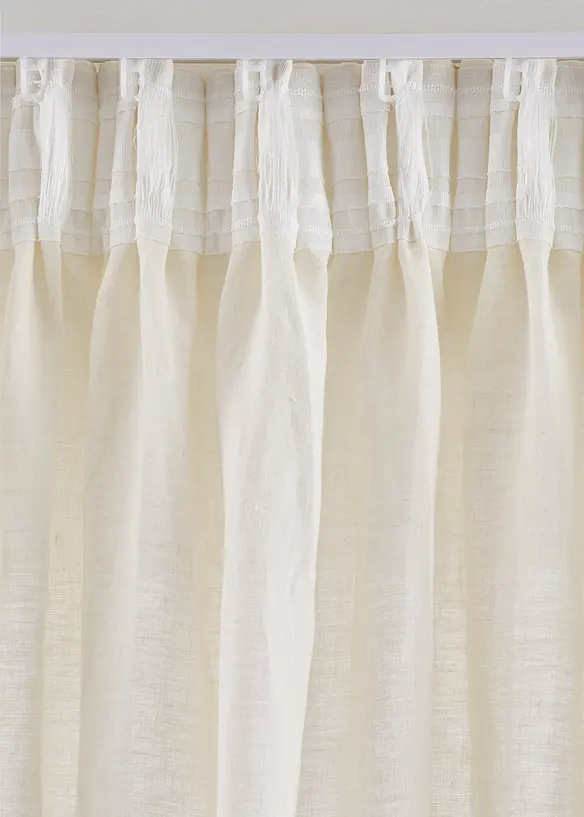 Rideau en lin et coton (1 pce), bonprix