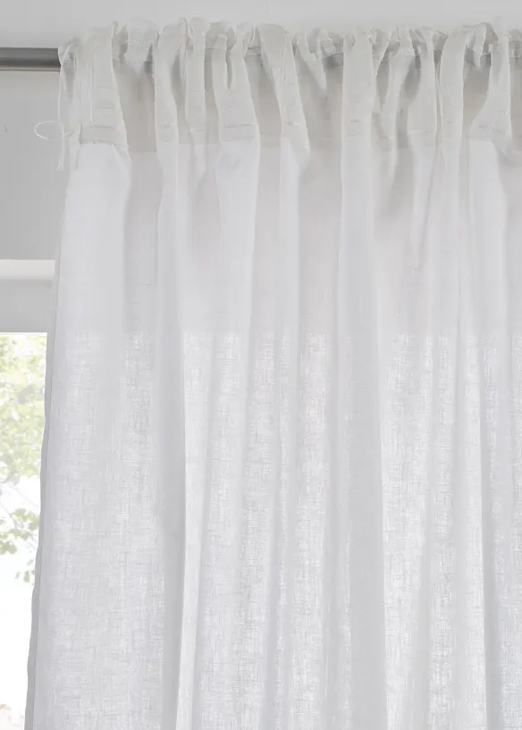 Rideau en lin et coton (1 pce), bonprix