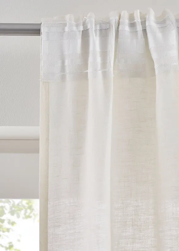 Rideau en lin et coton (1 pce), bonprix