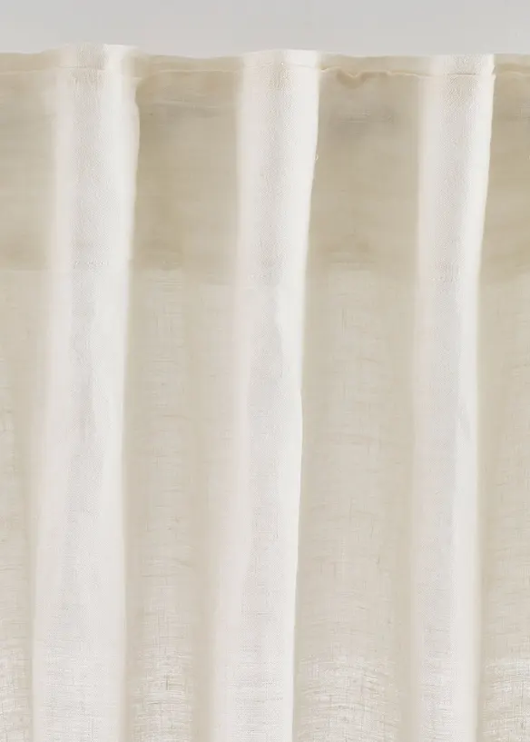 Rideau en lin et coton (1 pce), bonprix