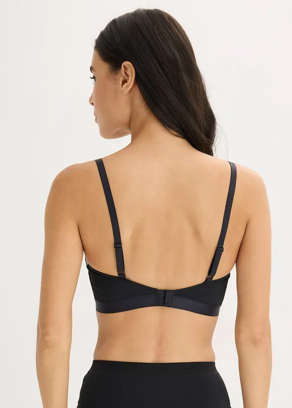 Soutien-gorge triangle sans armatures bi-mati&egrave;re, bonprix