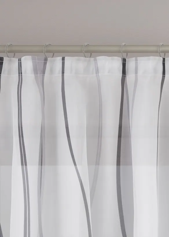 Voilage imprim&eacute; vagues (1 pce), bonprix