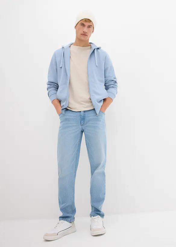 Sweat zipp&eacute; &agrave; capuche, regular, bonprix