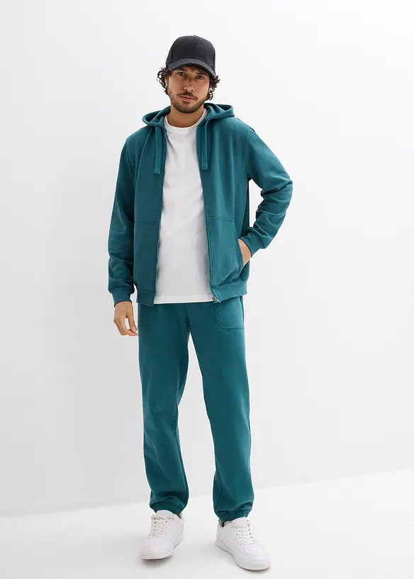 Sweat zipp&eacute; &agrave; capuche, bonprix