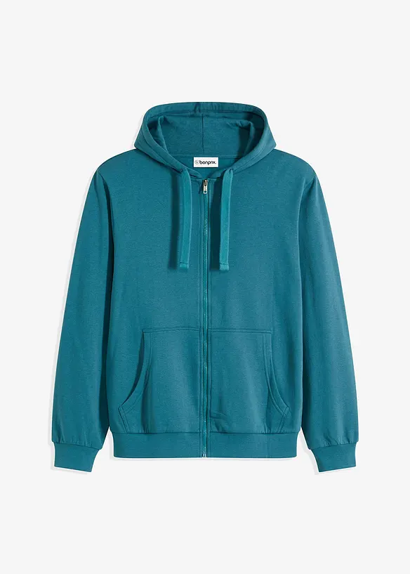 Sweat zipp&eacute; &agrave; capuche, bonprix