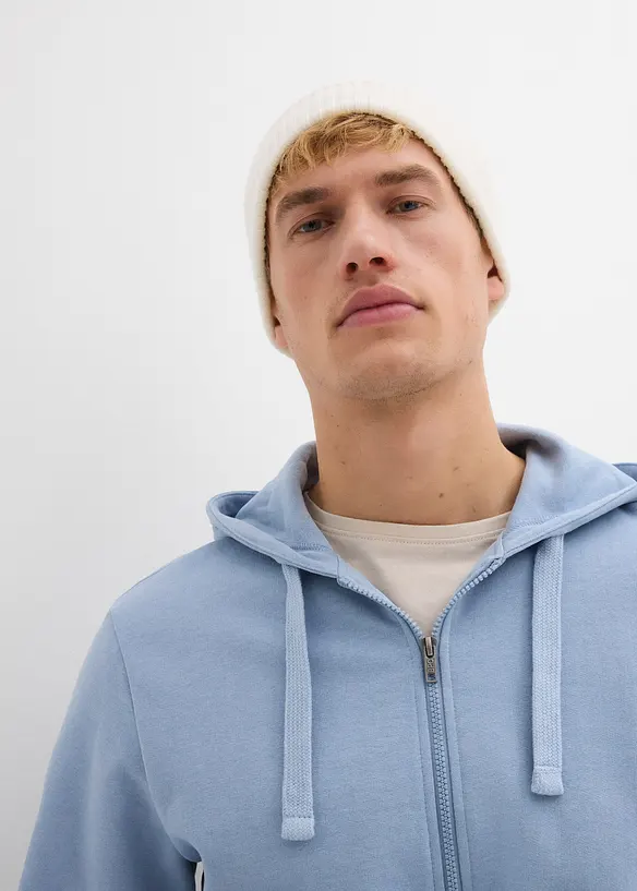 Sweat zipp&eacute; &agrave; capuche, regular, bonprix