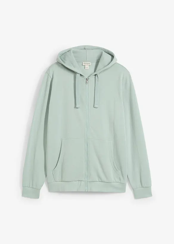 Sweat zipp&eacute; &agrave; capuche, regular, bonprix