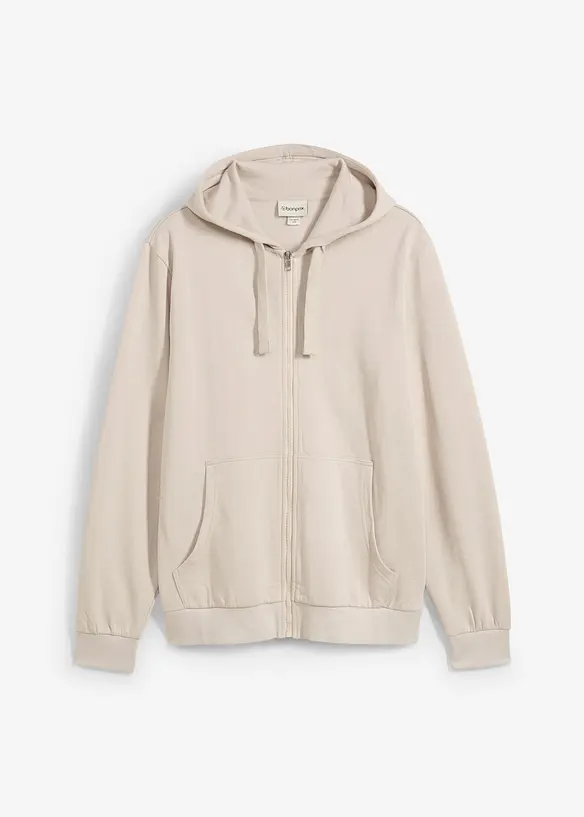 Sweat zipp&eacute; &agrave; capuche, regular, bonprix