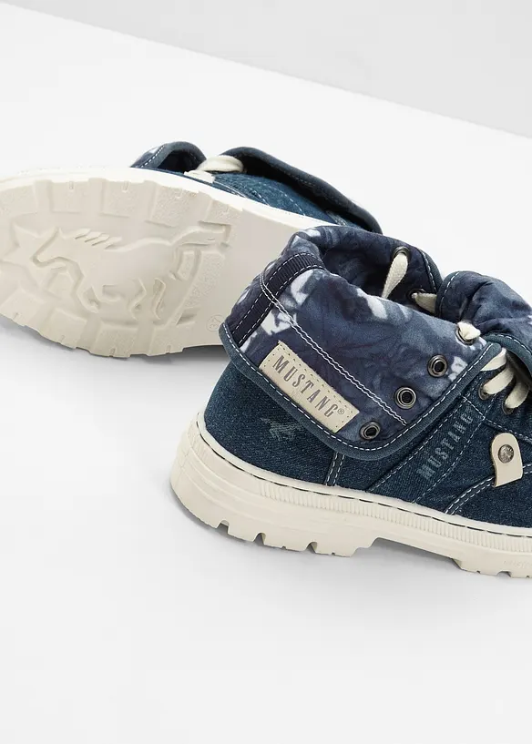 Baskets montantes Mustang en toile coton, Mustang