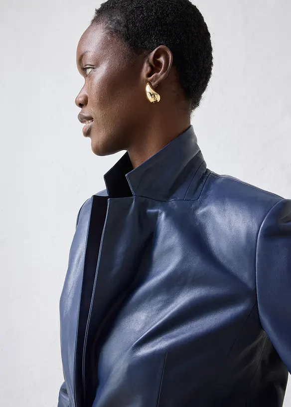 Blazer en cuir d&rsquo;agneau nappa, bonprix