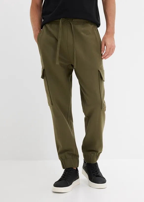 Pantalon de jogging avec poches cargo, loose, bonprix