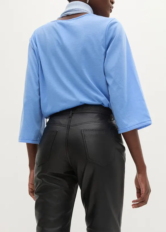 Pantalon en cuir d&rsquo;agneau nappa, bonprix