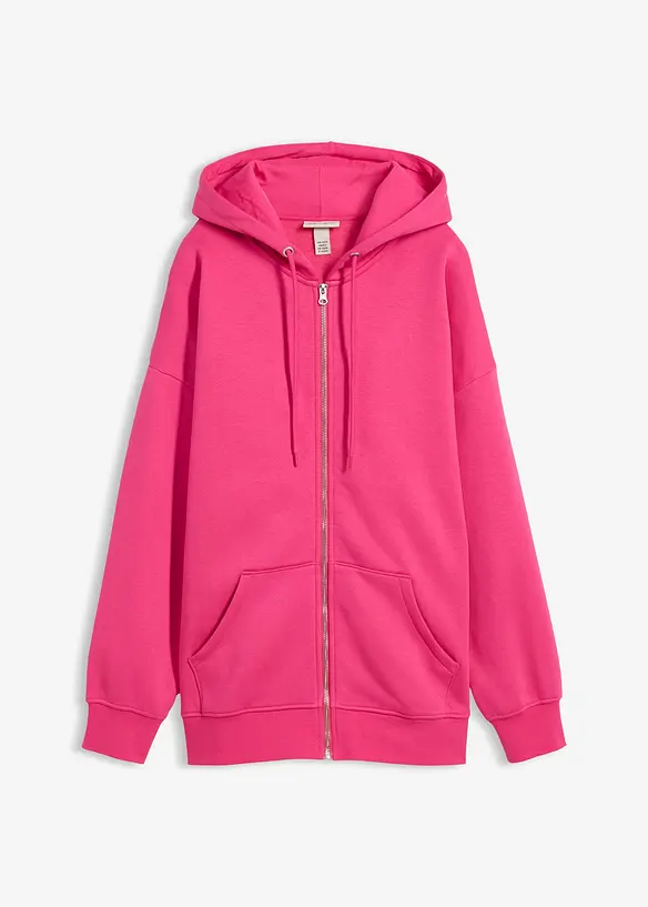 Sweat zipp&eacute; &agrave; capuche, bonprix