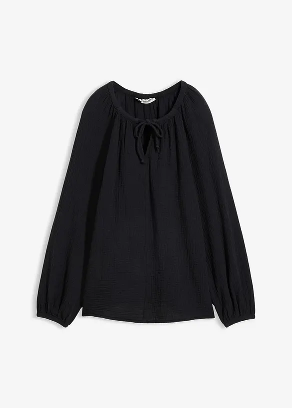 Blouse ample en gaze de coton, bonprix